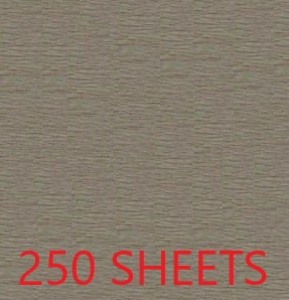 CREPE PAPER CASE OF 250 SHEETS 78X19IN - GREY EA