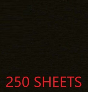 CREPE PAPER CASE OF 250 SHEETS 78X19IN - BLACK EA