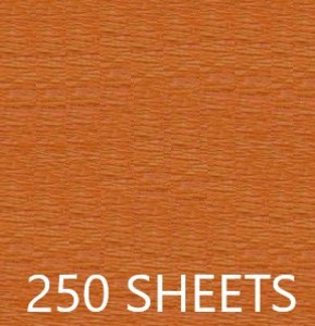 CREPE PAPER CASE OF 250 SHEETS 78X19IN - ORANGE EA