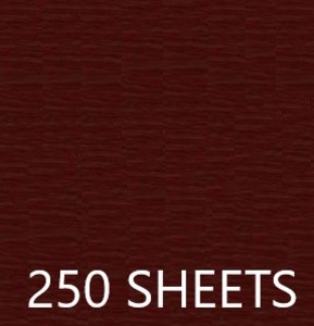 CREPE PAPER CASE OF 250 SHEETS 78X19IN - WINE RED EA