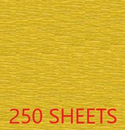 Golden Yellow Crepe Paper Sheets