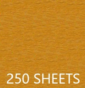 CREPE PAPER CASE OF 250 SHEETS 78X19IN - MARIGOLD YELLOW EA