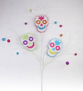 PICK DOD 3 SUGAR SKULLS GLITTER SPRAY 31INL