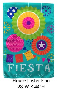 FLAG FIESTA HOUSE LUSTER 28W X 44H IN