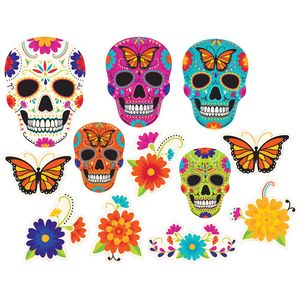 DAY OF THE DEAD CUTOUTS COLORFUL