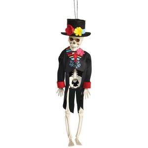 DAY OF THE DEAD HANGING SKELETON 12IN - GROOM