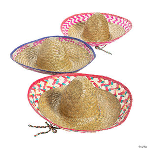 HAT STRAW SOMBRERO LRG 18IN-24IN