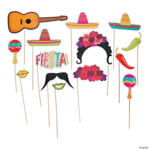 PROPS PHOTO FIESTA ASSORTED STICK 8IN 1DZ