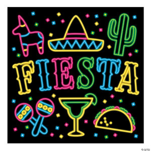 BACKDROP FIESTA NEON LIGHT 6FT X 6FT