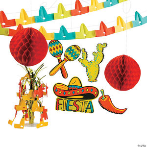 HANGING FIESTA DECORATING KIT 9 PCS SET
