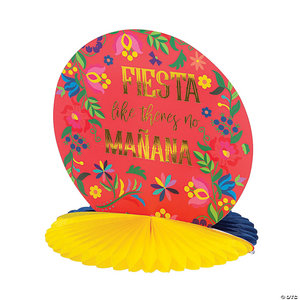 CENTERPIECE FIESTA FLORAL BRIGHT ROUND 12INX12.5IN