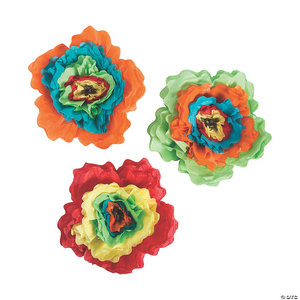 FLOWERS PAPER HANGING FIESTA 15IN SET (12PCS)