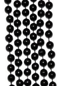 BEADS ROUND 7MM BLACK 33IN / DZ