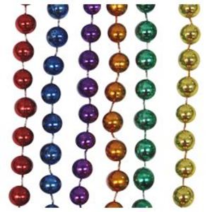 BEADS ROUND 7MM 6 COLORS 33IN / DZ