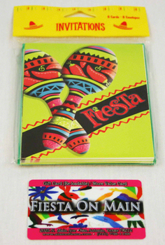 INVITATION IMPRINTABLE 8CT CALIENTE