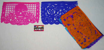 PAPEL PICADO MED 13X8IN 12.5FT DOD