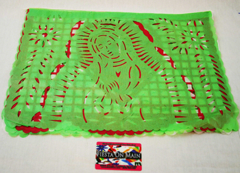 PAPEL PICADO LRG 18X13IN 18FT GUADALUPE