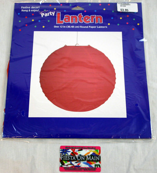 LANTERN ROUND RASPBERRY PINK