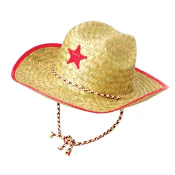 HAT STRAW COWBOY CHILD 13X4.5IN